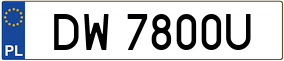 Trailer License Plate